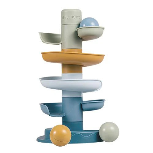 Tour en Spirale Bébé Bleu LITTLE DUTCH