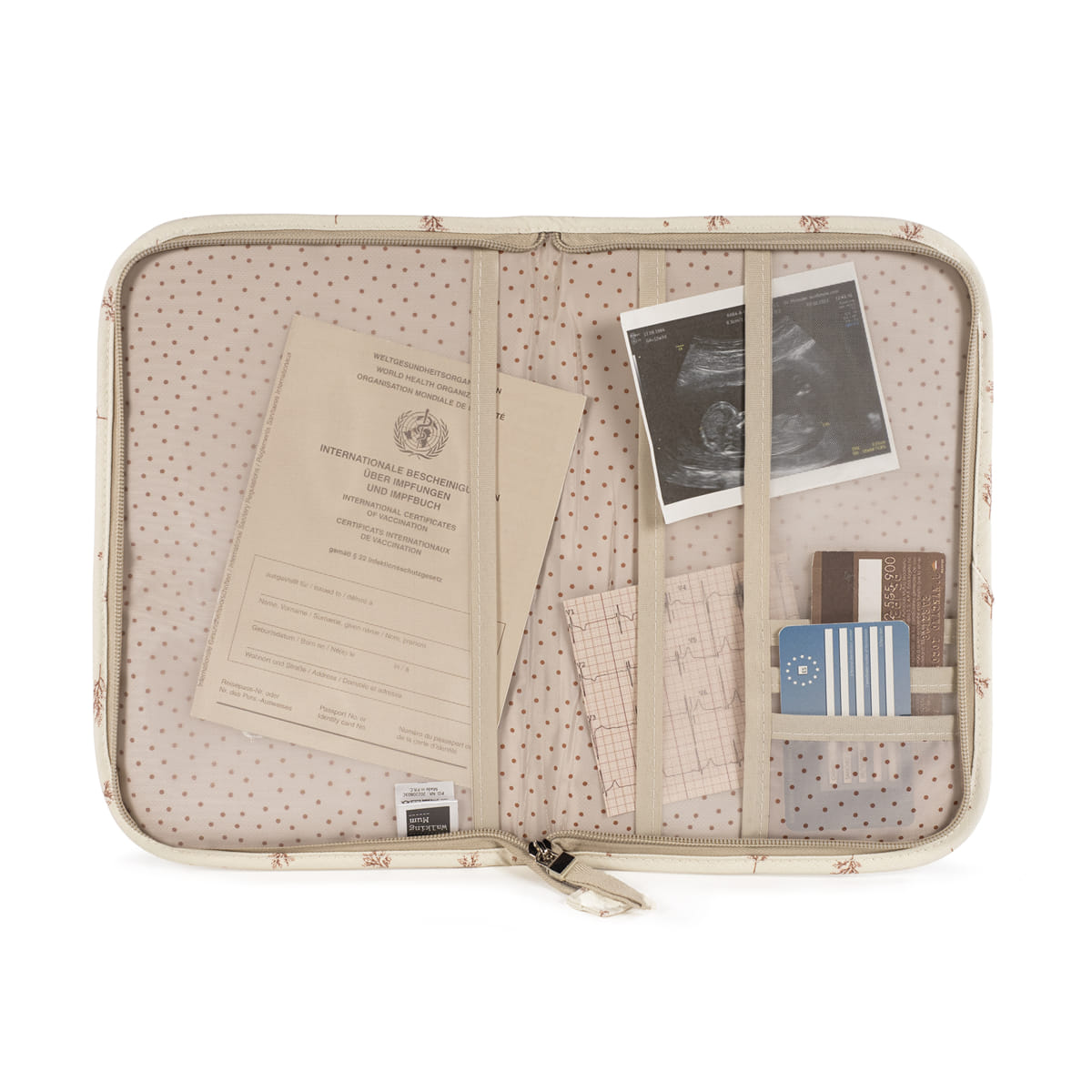 Protège carnet de santé Mimosa Rose