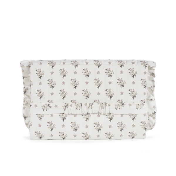 Tapis à langer pliable Botton Fleurs – Walking Mum