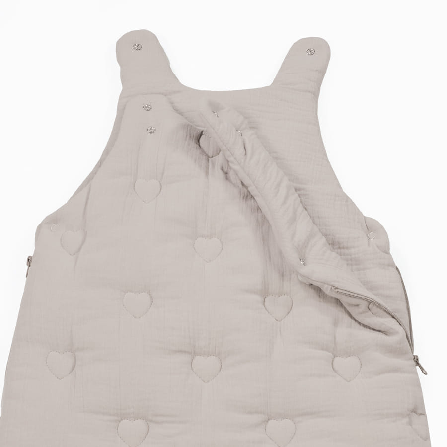Gigoteuse Sintra Beige avec Cœurs Brodés