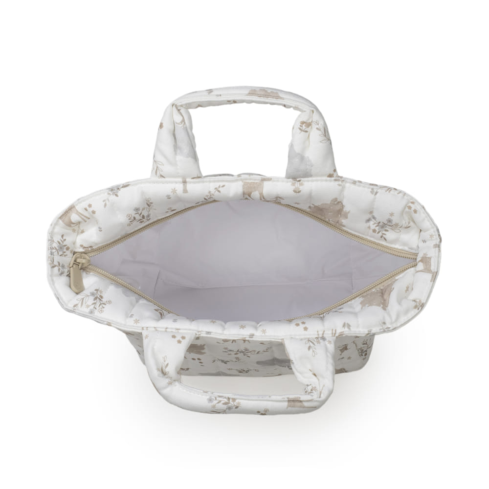 Trousse de toilette Nara Pasito a Pasito – Sac de toilette bébé 100% coton avec imprimé faon