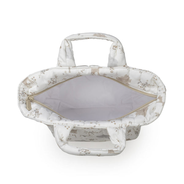 Trousse de toilette Nara Pasito a Pasito – Sac de toilette bébé 100% coton avec imprimé faon