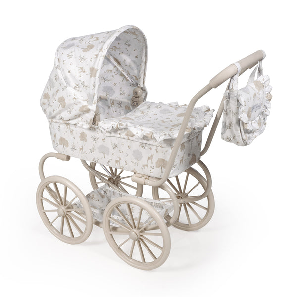 Landau Grandes Roues Nara  – Poussette classique pour poupées avec sac assorti