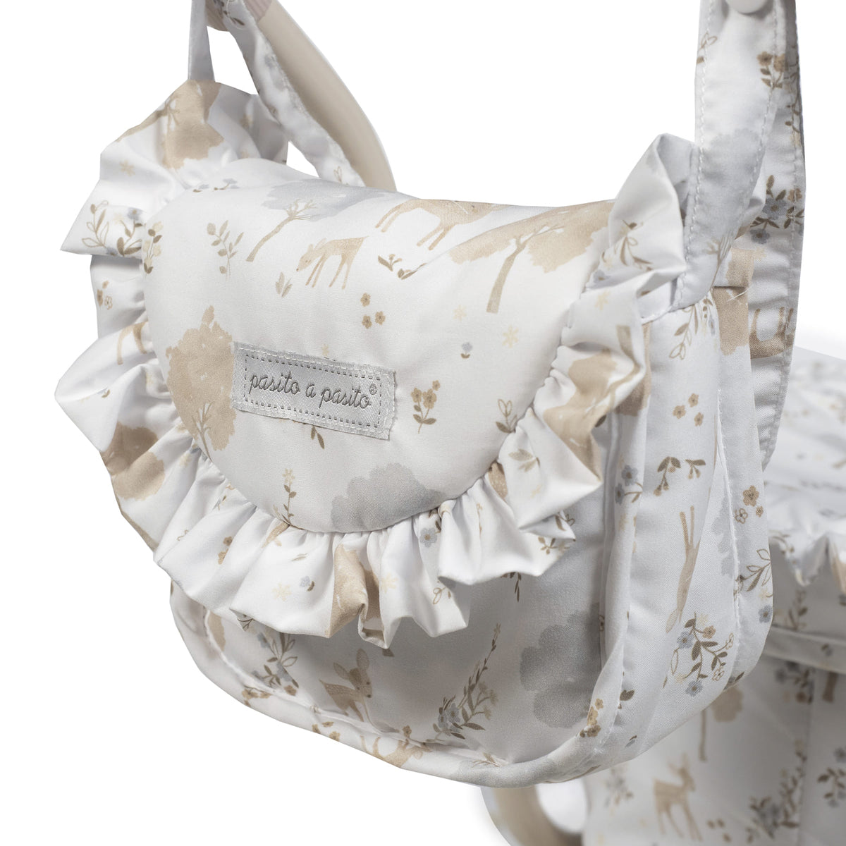 Landau Grandes Roues Nara  – Poussette classique pour poupées avec sac assorti