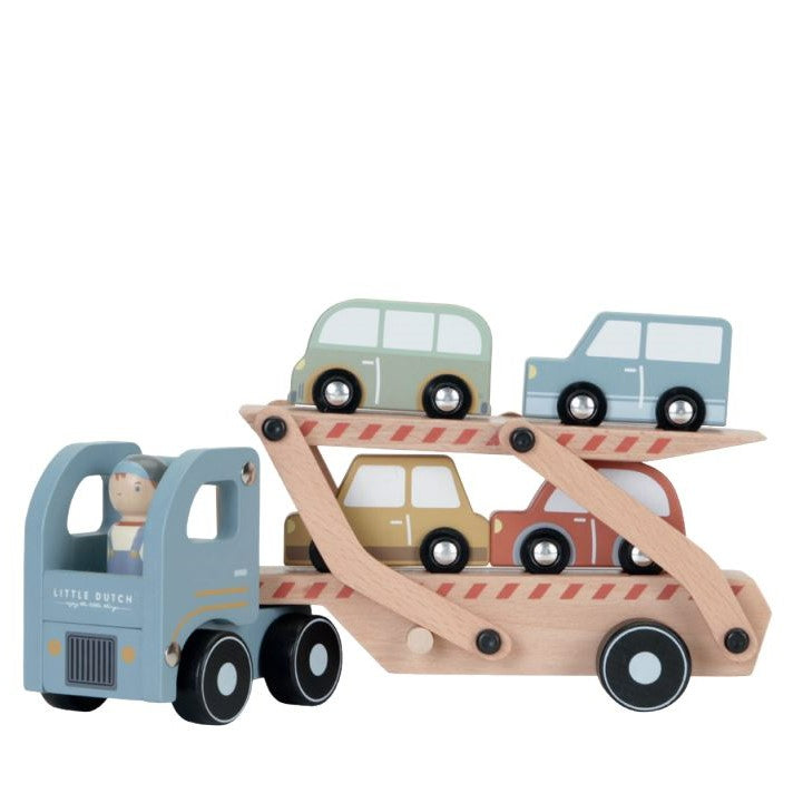 Camion en bois FSC avec 4 véhicules