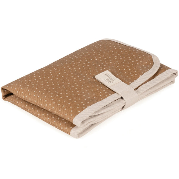 Matelas à langer Polka Dot Poppy Moss Cannelle – Pliable et Portable walking mum