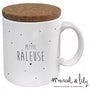 Mug "Petite râleuse" avec son couvercle en liège Marcel & Lily