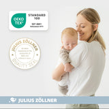 Tour de lit oie de Julius Zöllner, 180 cm de douceur certifiée OEKO-TEX®. Idéal pour protéger bébé et décorer la chambre avec tendresse.
