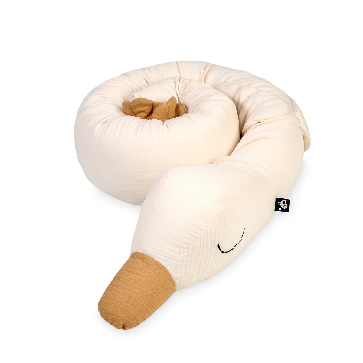 Tour de lit oie de Julius Zöllner, 180 cm de douceur certifiée OEKO-TEX®. Idéal pour protéger bébé et décorer la chambre avec tendresse.