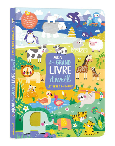 MON TRES GRAND LIVRE D'EVEIL - LES BEBES ANIMAUX - Livre AUZOU