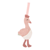 Doudou attache-tétine flamant rose en coton bio : l’allié idéal pour le confort et le quotidien de bébé.