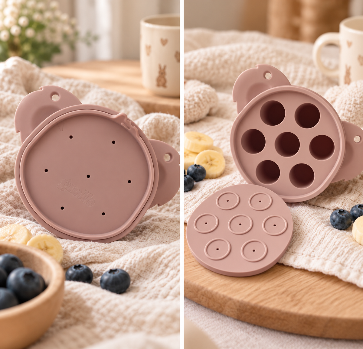 Moule de congélation Koala pour tétine grignoteuse – Portions bébé GMLB