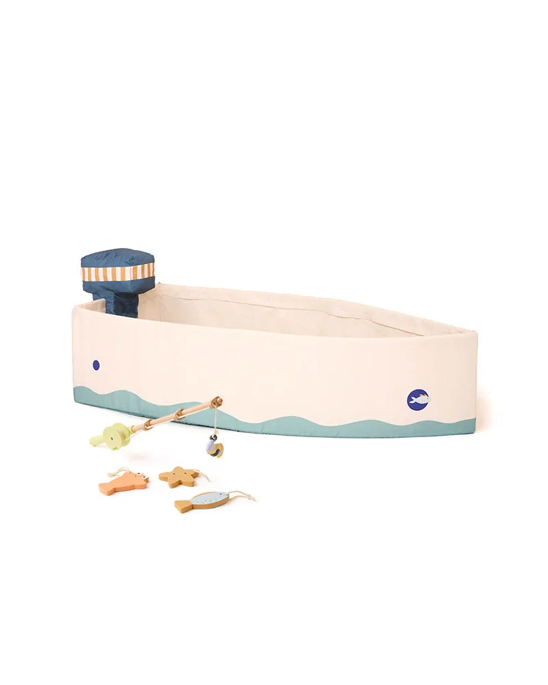 Bateau enfant avec set de pêche – cabane de jeu dès 2 ans