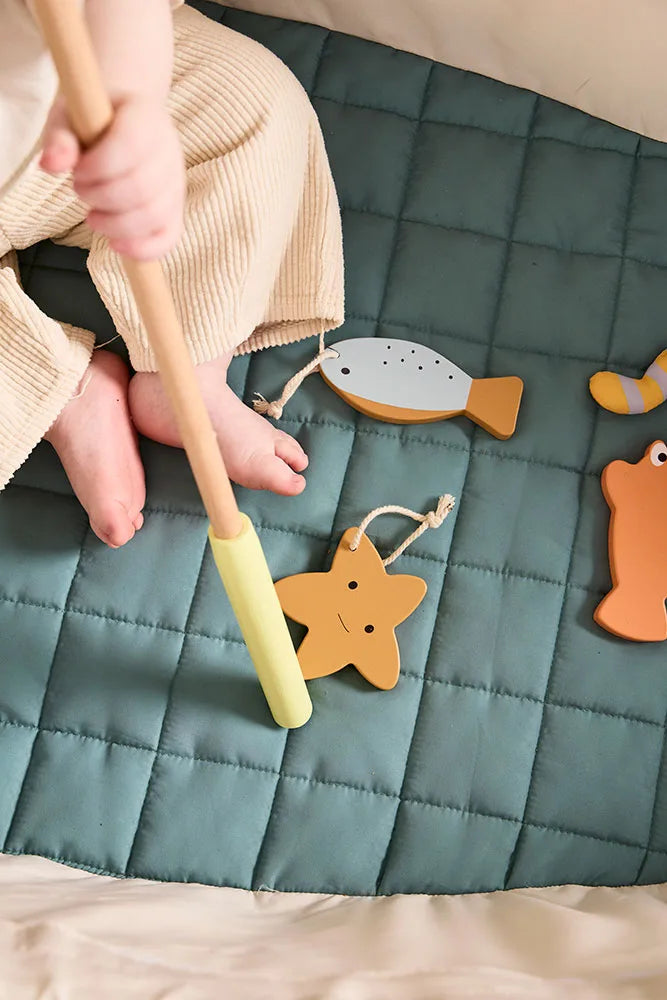 Bateau enfant avec set de pêche – cabane de jeu dès 2 ans