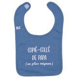 Bavoir “Copié-Collé de Papa…” pierre bleue BB & CO