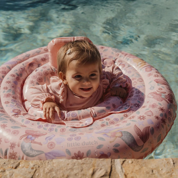 Bouée bébé Sirène Rêveuse – babyfloat avec siège dès 6 mois LITTLE DUTCH