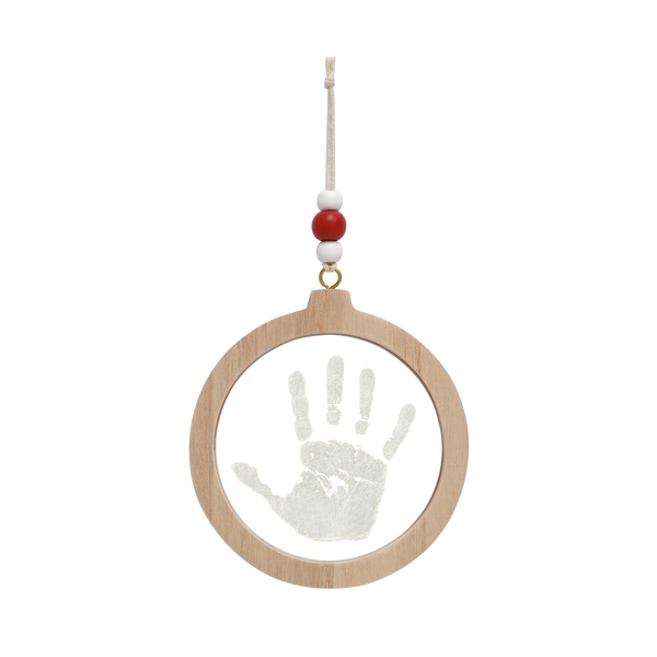 Boule de Noël empreinte bébé – Transparente petit artichaud