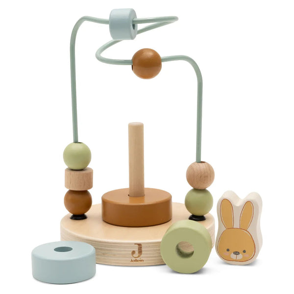 Boulier spirale & jeu à empiler en bois Jollies – Dès 12 mois JOLLEIN