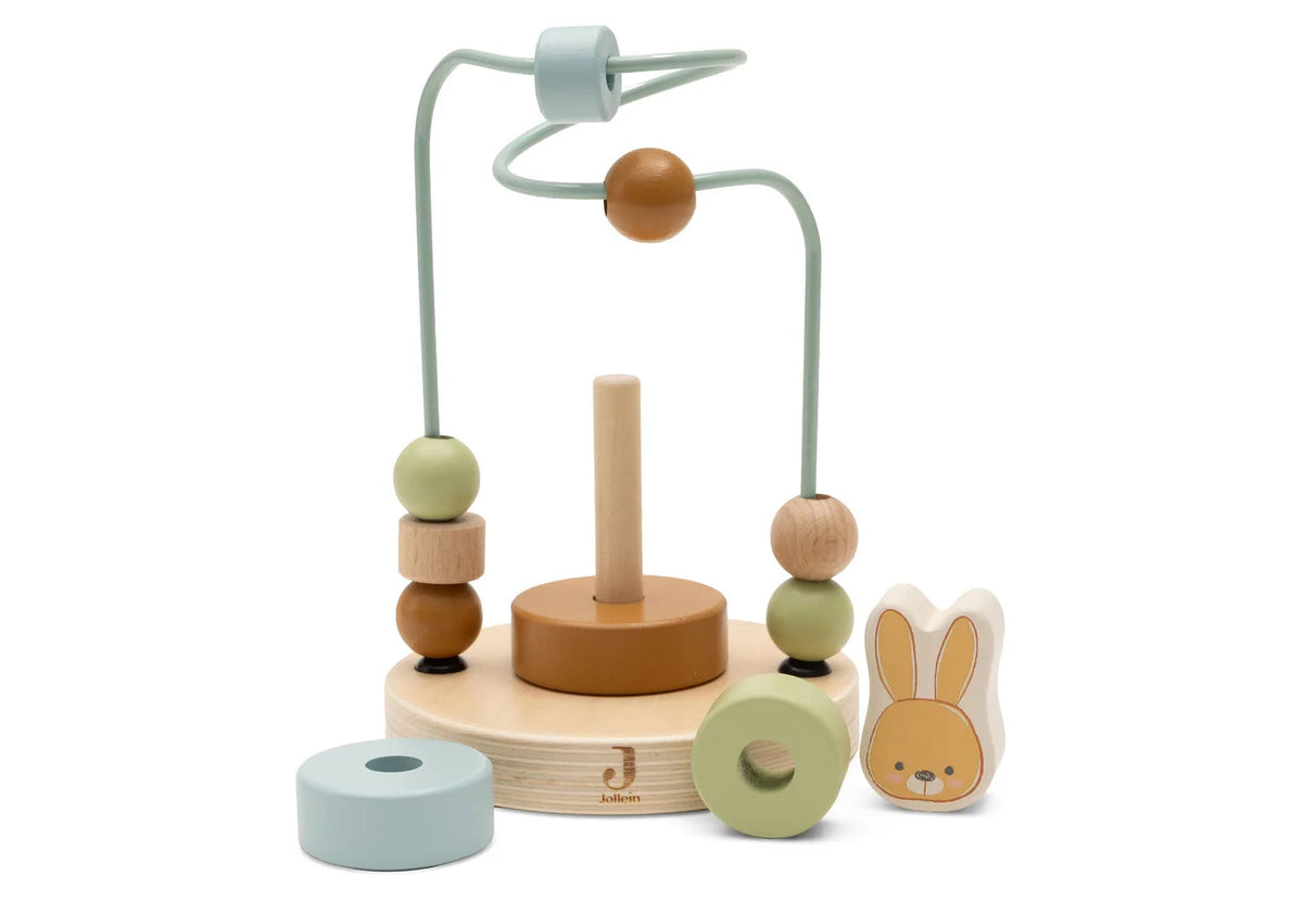 Boulier spirale & jeu à empiler en bois Jollies – Dès 12 mois JOLLEIN