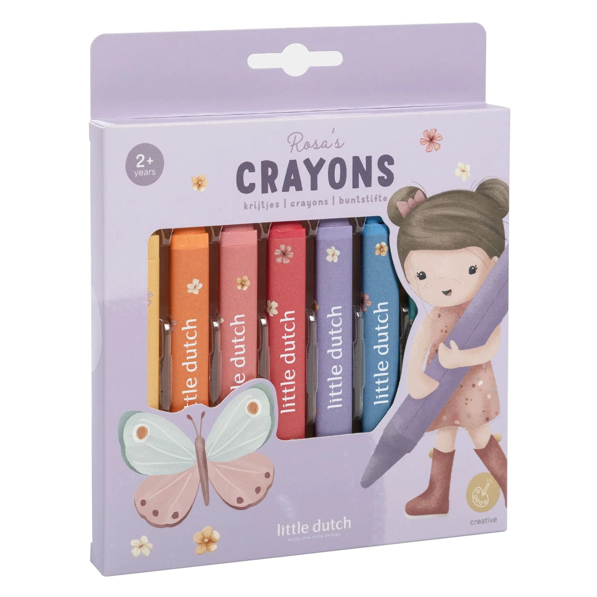Crayons de cire - Rosa LITTLE DUTCH