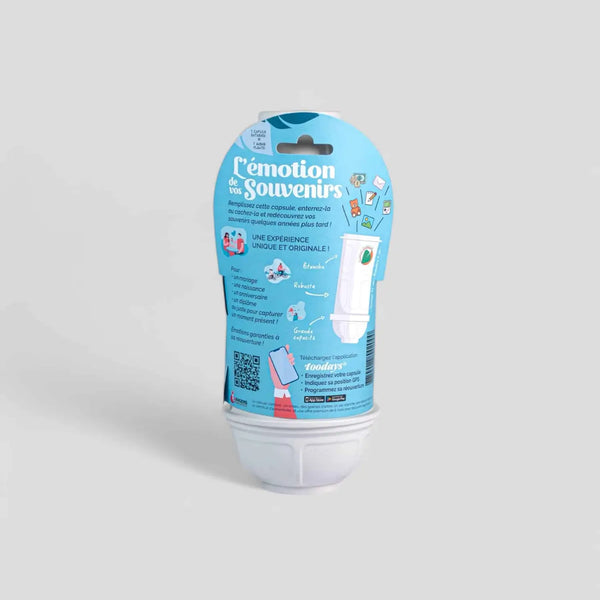 Capsule temporelle bébé blanche – Souvenirs de naissance à conserver