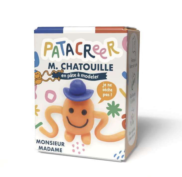Kit à fabriquer Mr CHATOUILLE en pâte à modeler patacreer