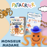 Kit à fabriquer Mr CHATOUILLE en pâte à modeler patacreer