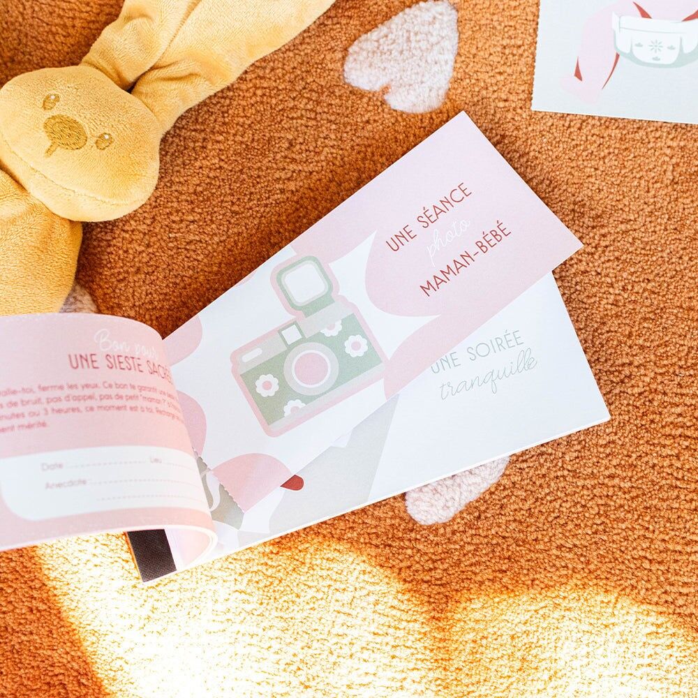 Carnet de bons maternité papier PEFC fabriqué en France