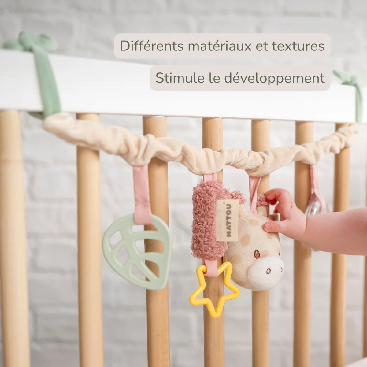 Chaîne de poussette Gina la Girafe 17 cm – Nattou 🦒 NATTOU