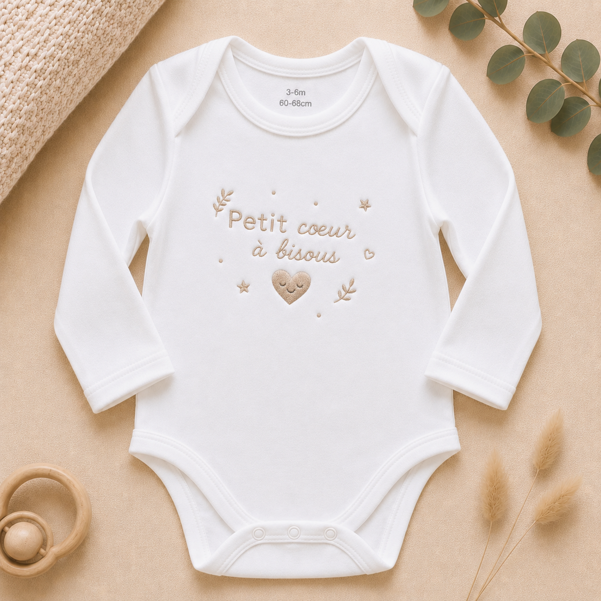 Bodie bébé 9 mois petit coeur à bisous GMLB