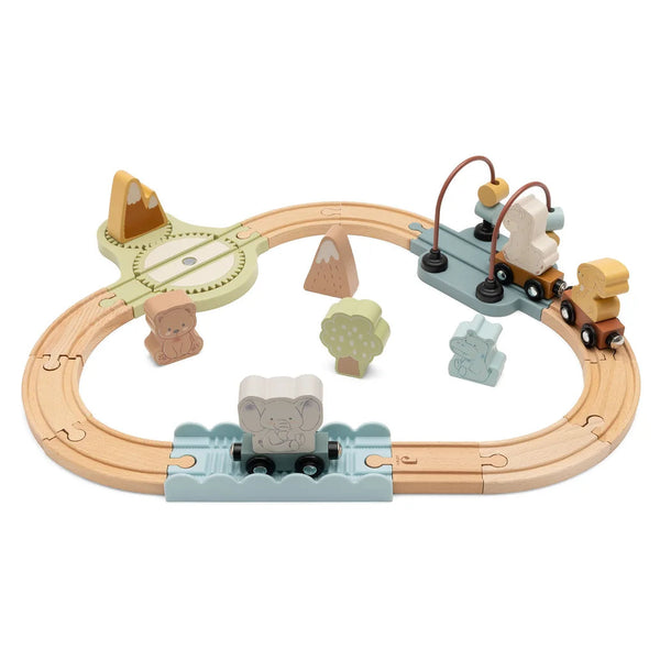 Circuit de train en bois Jollies – Dès 3 ans JOLLEIN