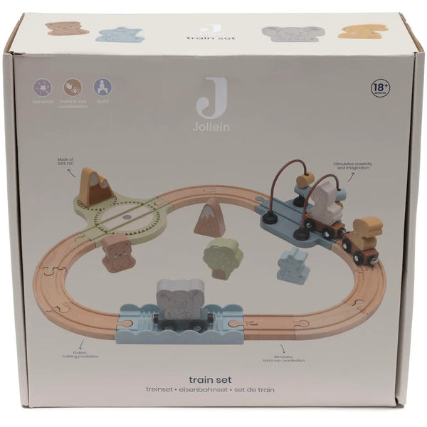 Circuit de train en bois Jollies – Dès 3 ans JOLLEIN