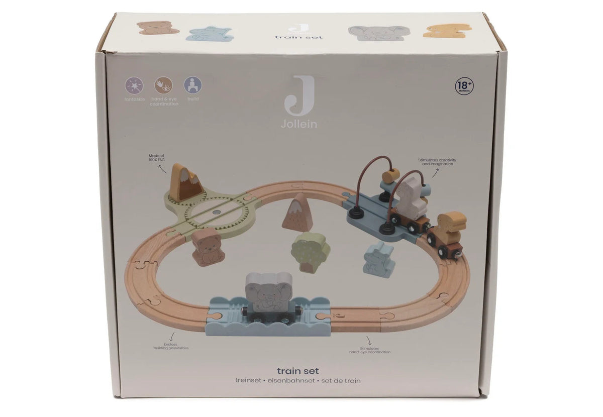 Circuit de train en bois Jollies – Dès 3 ans JOLLEIN