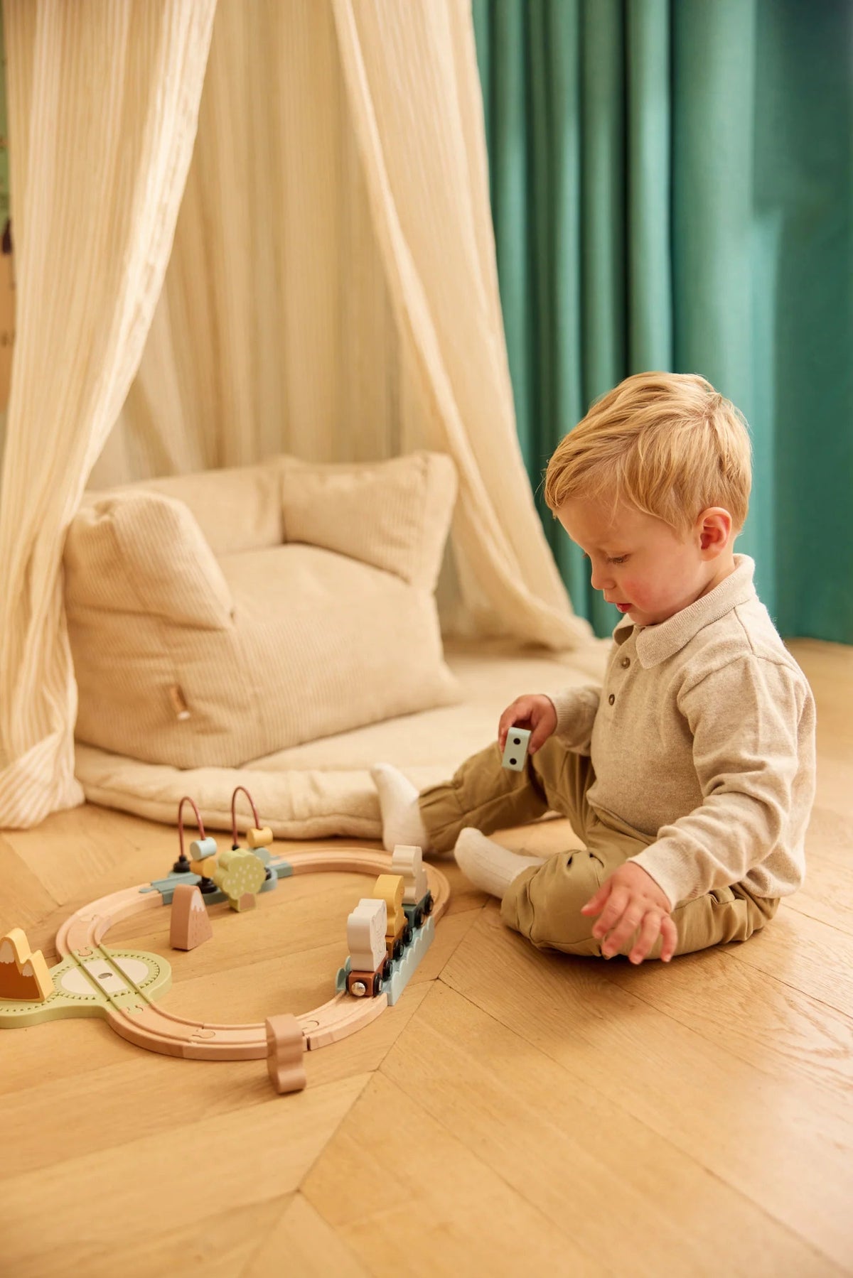 Circuit de train en bois Jollies – Dès 3 ans JOLLEIN