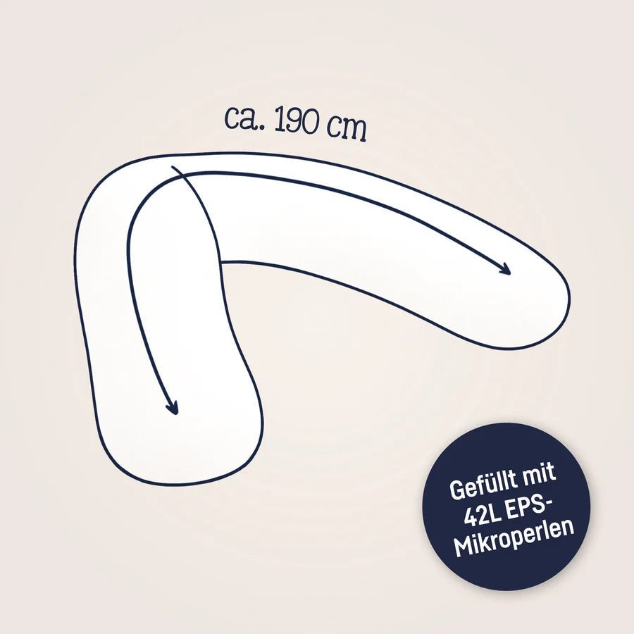Coussin d’allaitement en coton biologique – modèle Night & Day JULIUS ZOLNER