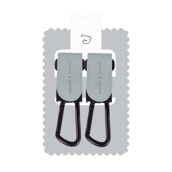 Lot de 2 crochets pour poussette Icon Vert – Universels PASITO A PASITO