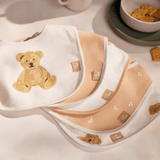 Bavoir Teddy Bear/Harvest - Petit coeur salé