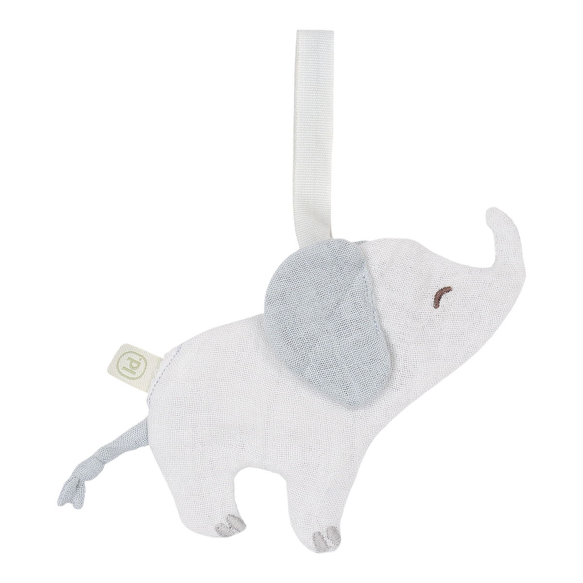 Doudou attache-tétine éléphant en coton bio : l’indispensable pour le confort et le quotidien de bébé.