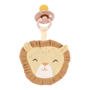 Doudou attache-tétine lion en coton bio : l’indispensable pour le confort et le quotidien de bébé.