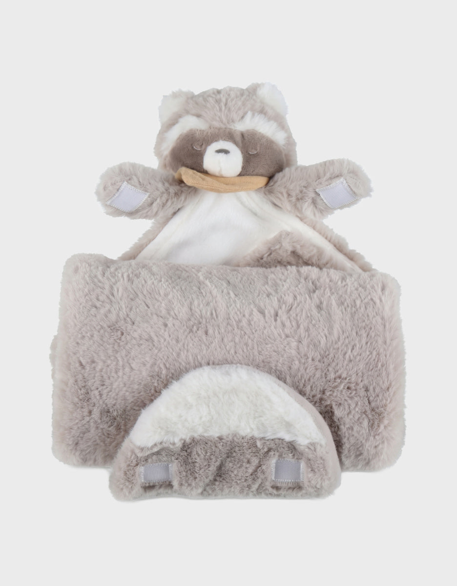 Doudou couverture Raku le Raton Laveur en Veloudoux® – Noukie's – Dès la naissance NOUKIES