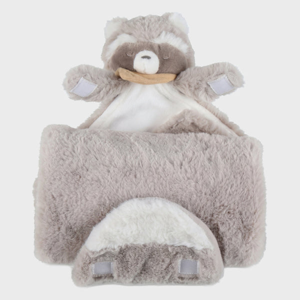 Doudou couverture Raku le Raton Laveur en Veloudoux® – Noukie's – Dès la naissance NOUKIES