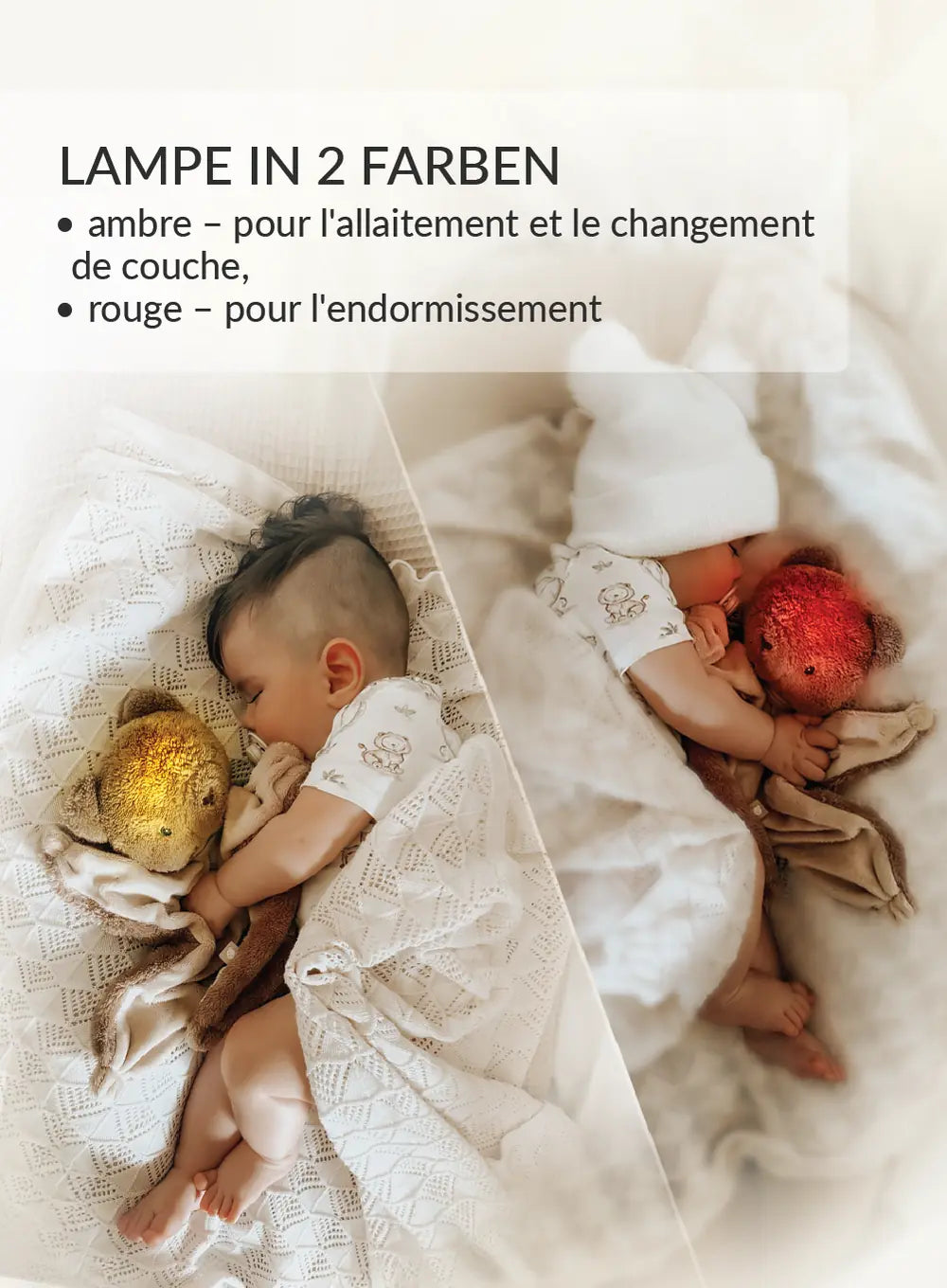MyHummy Ourson plat Marron 5en1 veilleuse MUHYMMY