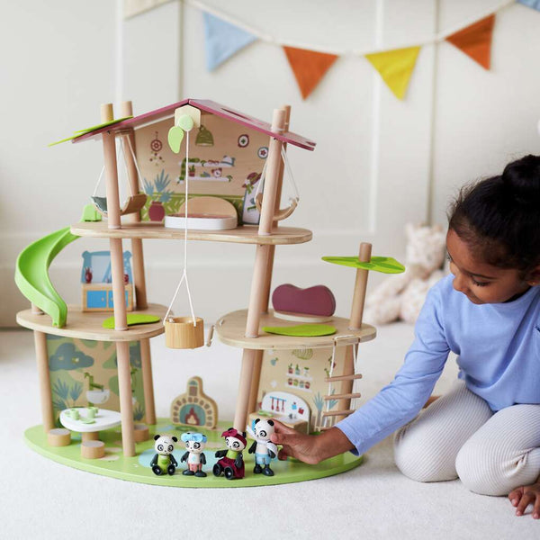 Maison en bambou des Pandas