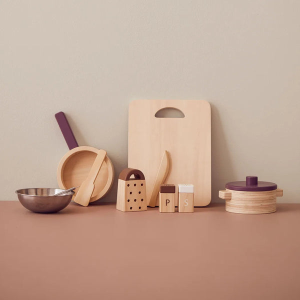Ensemble ustensiles de cuisine enfant – dinette complète dès 2 ans Kid's concept