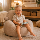 Fauteuil enfant Pico Noukie's en velours côtelé ultra doux, confortable et parfaitement adapté aux tout-petits pour lire, jouer et se détendre.