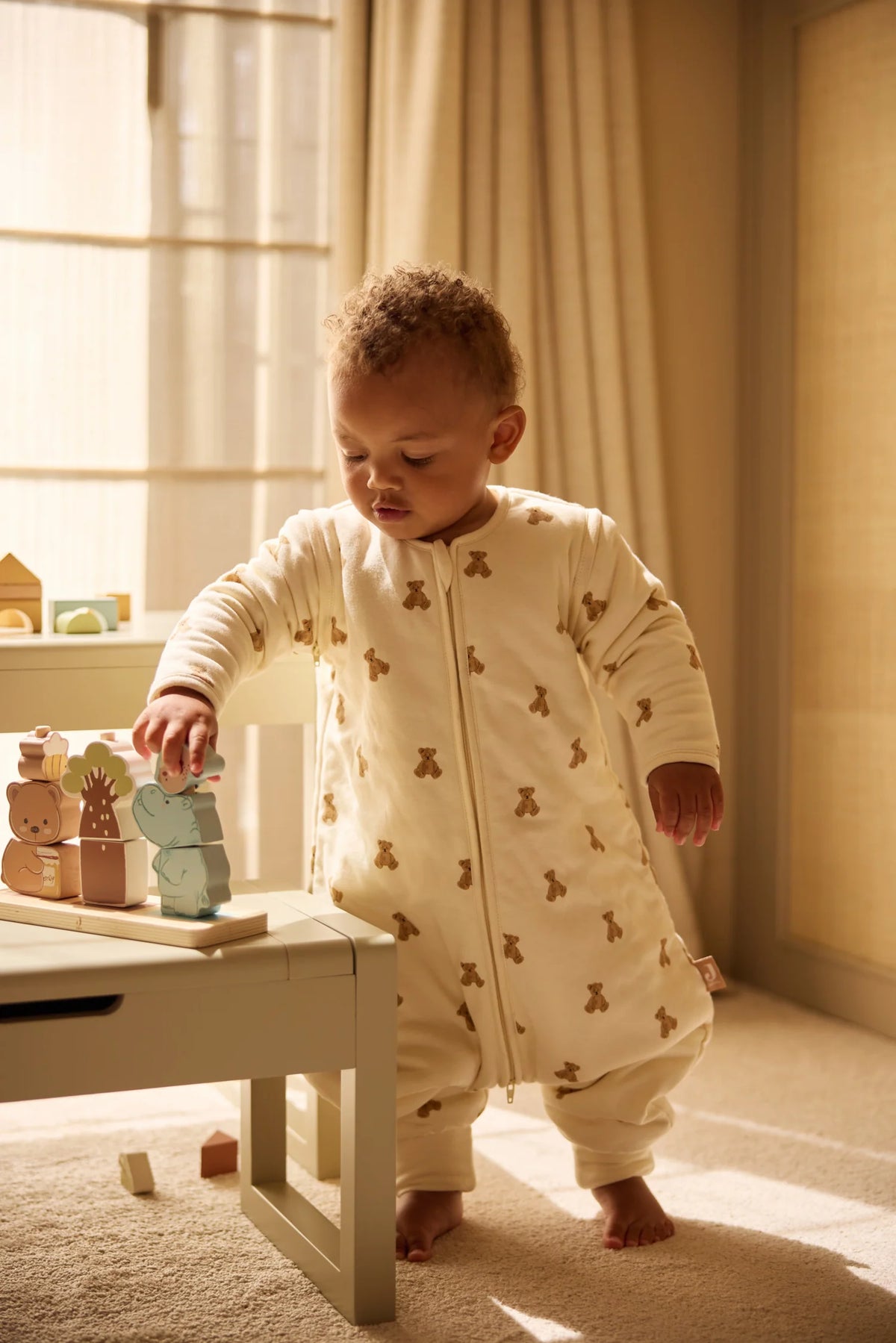 Gigoteuse à pieds Mini Teddy Bear avec manches amovibles – TOG 2,5 à 3,5 – Jollein