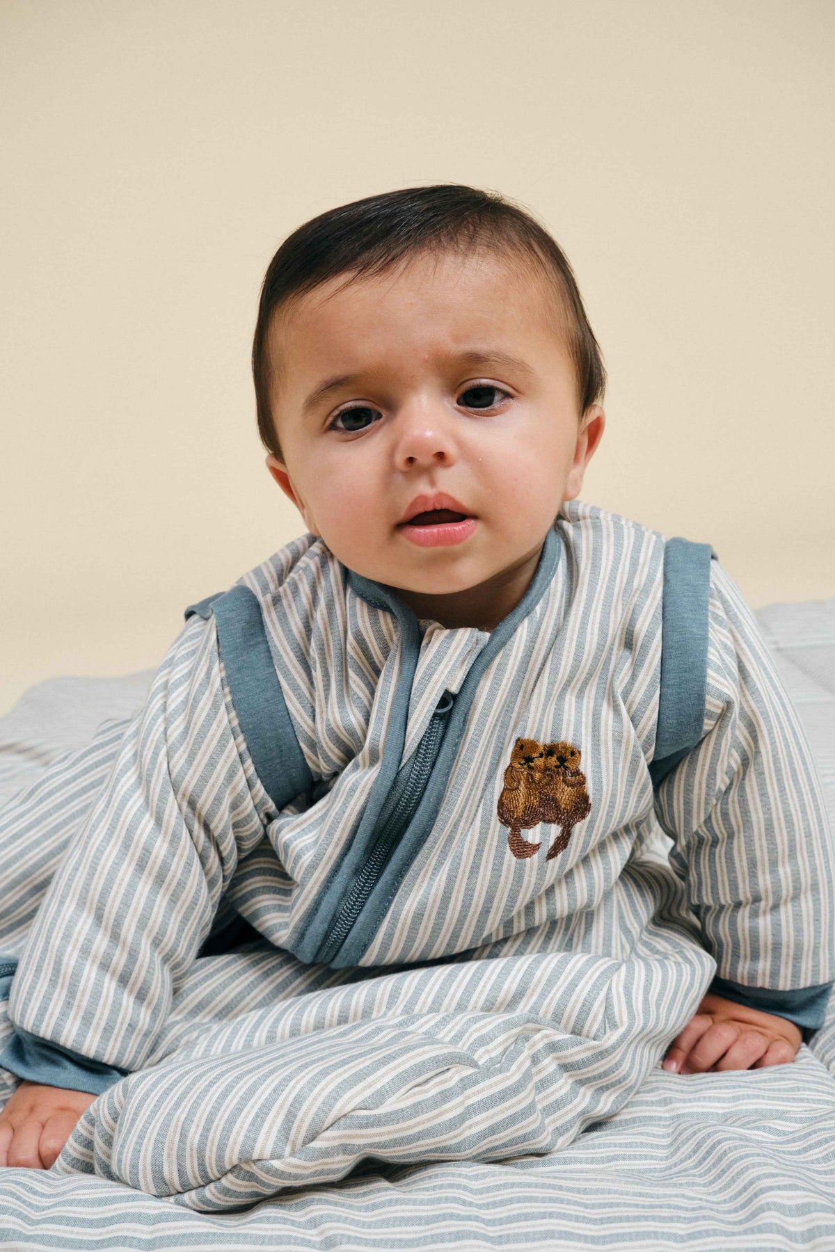 Gigoteuse bébé à manches Blue Stripes – TOG 2.5