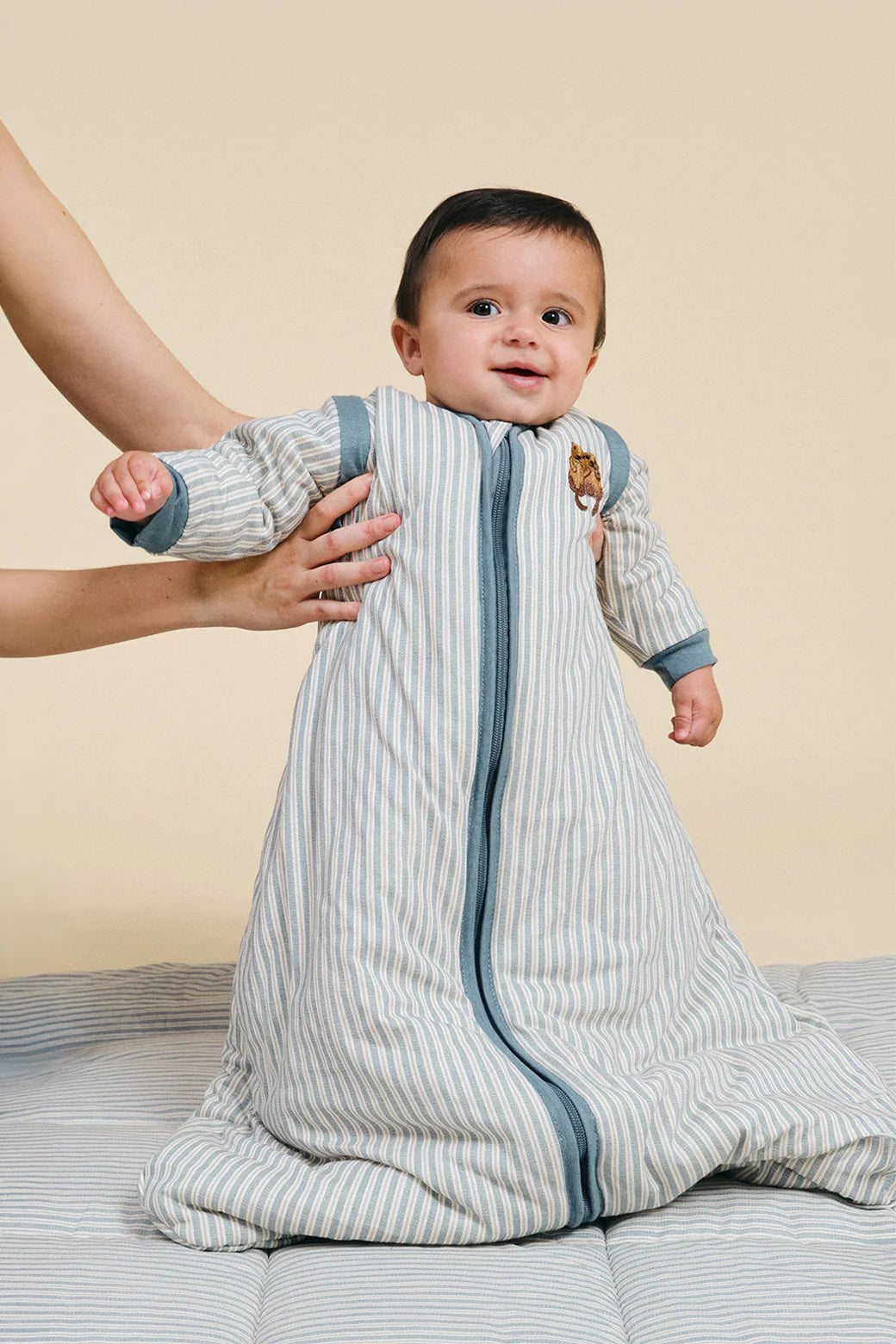 Gigoteuse bébé à manches Blue Stripes – TOG 2.5