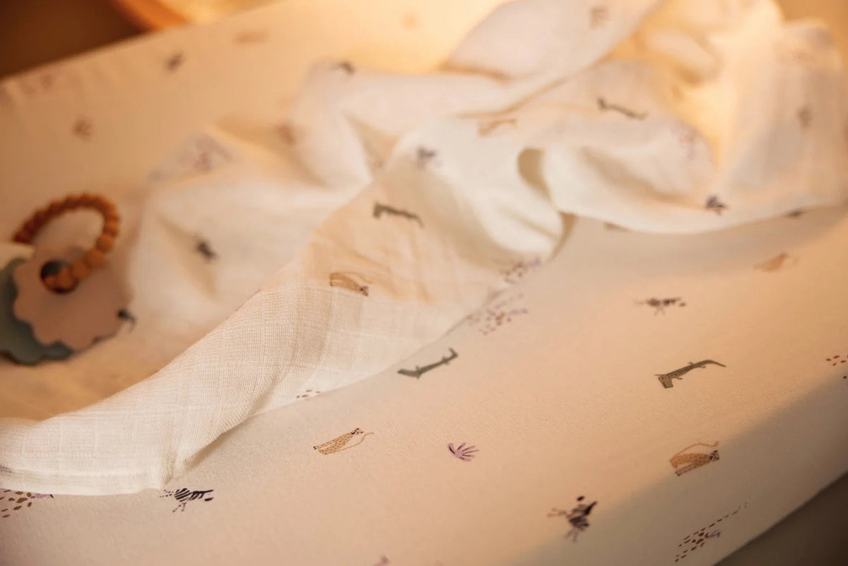 Housse de matelas à langer Jungle Jambo 50 x 70 cm – Jollein 🦒 JOLLEIN