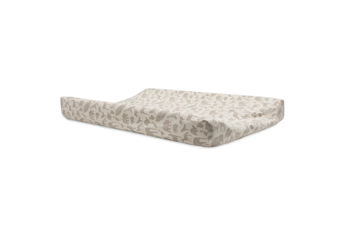 Housse de matelas à langer Jersey Animals Nougat – 50 x 70 cm – Jollein